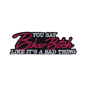 Stock Motorcycle Patch - Biker Bitch