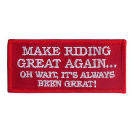 Stock Motorcycle Patch - Make Riding Great Again